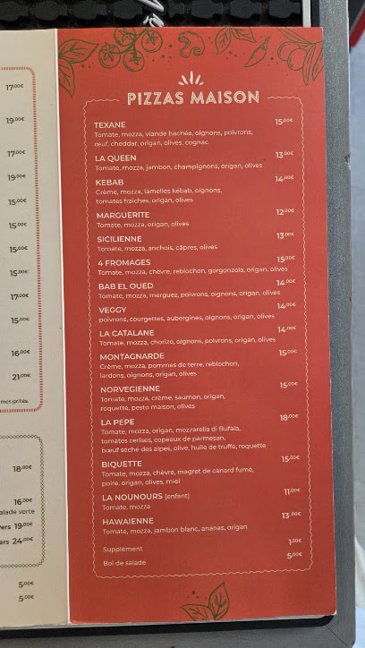 Pizza de La Cantine de l’île aux Cygnes au Bourget-du-Lac